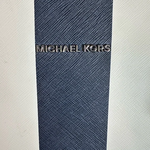 Michael Kors Striped Navy and White Tote - Picture 3 of 6